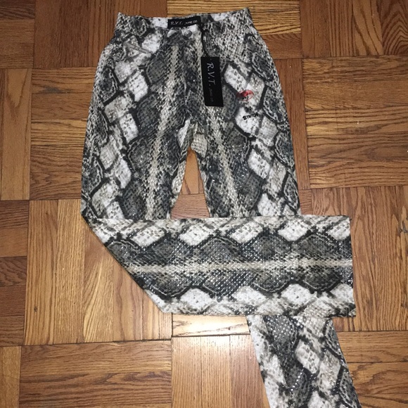 revolt snakeskin pants